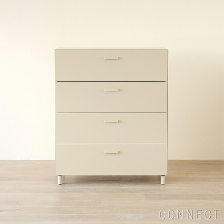 String Furniture（より糸 調度品） / Relief wide beige / legs（浮彫り） / W82×D41×H99.5糎 / ベージュ / ワイドチェスト
