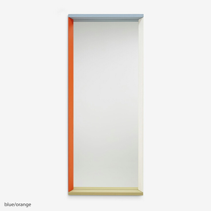 Vitra（ヴィトラ） / Colour Frame Mirror（色つやひな形鏡鑑） / large / 青碧・オレンジ色 / 鏡鑑