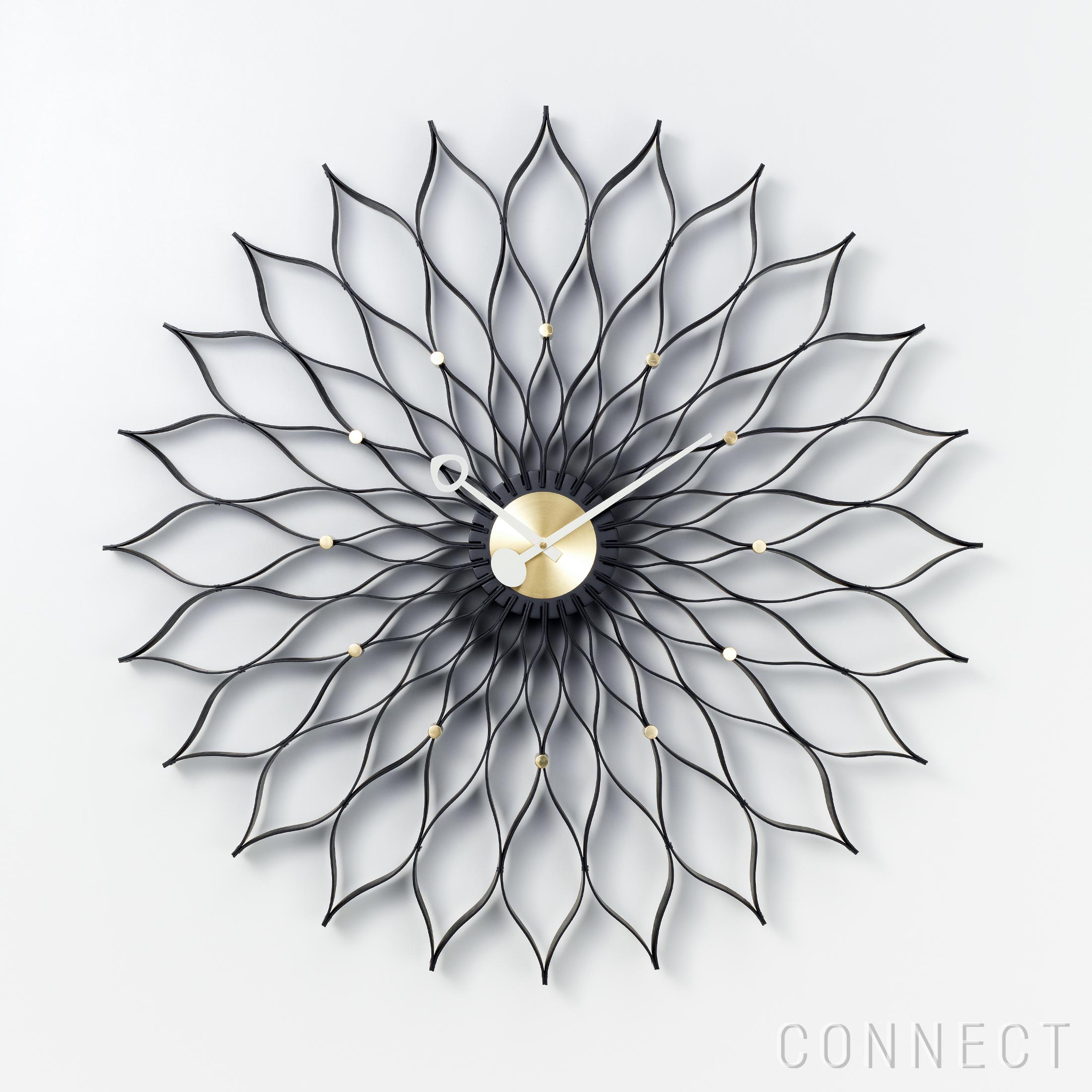 Vitra（ヴィトラ） / Wall Clocks（ウォール時辰儀） / Sunflower Clock （サンフラワー 時辰儀） / Black / 柱時計