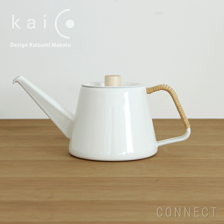 Kaico( 蚕児 ) / 籐 ドリップ湯わかしS 琺瑯( ホーロー )の珈琲湯わかし、ＩＨ相応う