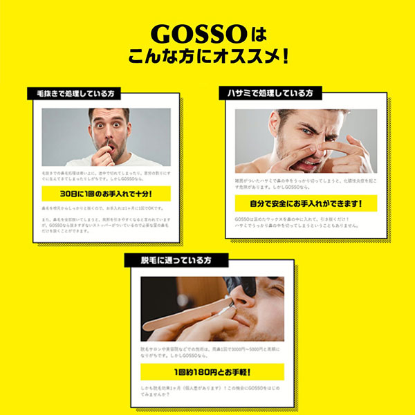 楽天市場 送料無料 ゴッソ Gosso 鼻毛 ワックス 鼻毛脱毛キット 10回分 ブラジリアンワックス メンズ レディース 脱毛 セット 脱毛ワックス ブラジリアン スティック 付き 美容コスメ雑貨 Connect