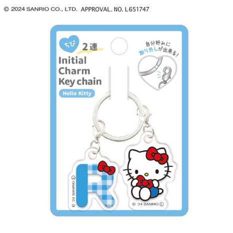 楽天市場】クラックス ハローキティ チビ 2連 イニシャルチャーム