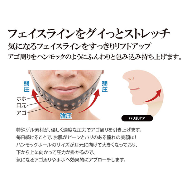 楽天市場 送料無料 Bro ブロ For Men Face Lifting Mask フェイスアップ フェイスライン 引き上げ 小顔 マッサージ メンズ 男性用 日本製 美容コスメ雑貨 Connect