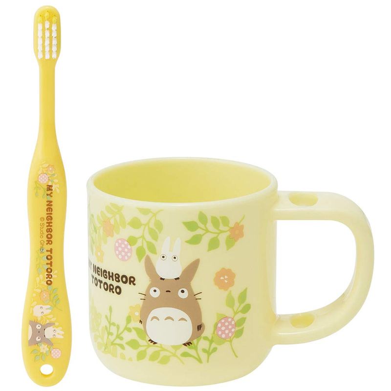 スケーター Skater スタンド付 コップ 歯ブラシセット 歯ブラシ 歯磨きコップ となりのトトロ スタジオジブリ KTB5画像