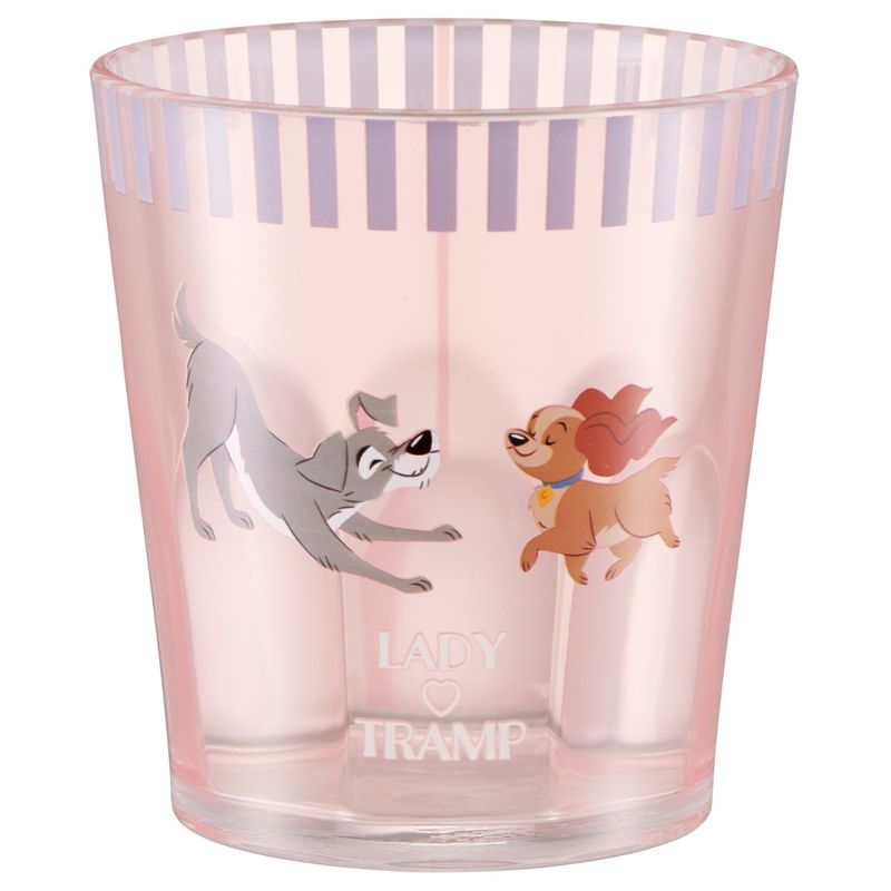 スケーター Skater アクリル コップ 280ml ディズニー わんわん物語 レディ トランプ KSA4-A画像