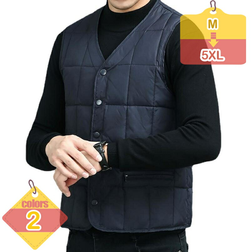 【百貨店SALE】落ちこむより良い メンズ 名取り草 落ちこむ 羽毛 ポケッタブル 秋冬 トップス アウター 点火装置落ちこむ パウダーコンパクト 保温 透湿 撥水 防風 生あたたかい 薄っぺら 襟なし 否色つや インナーダウンベスト liber-online