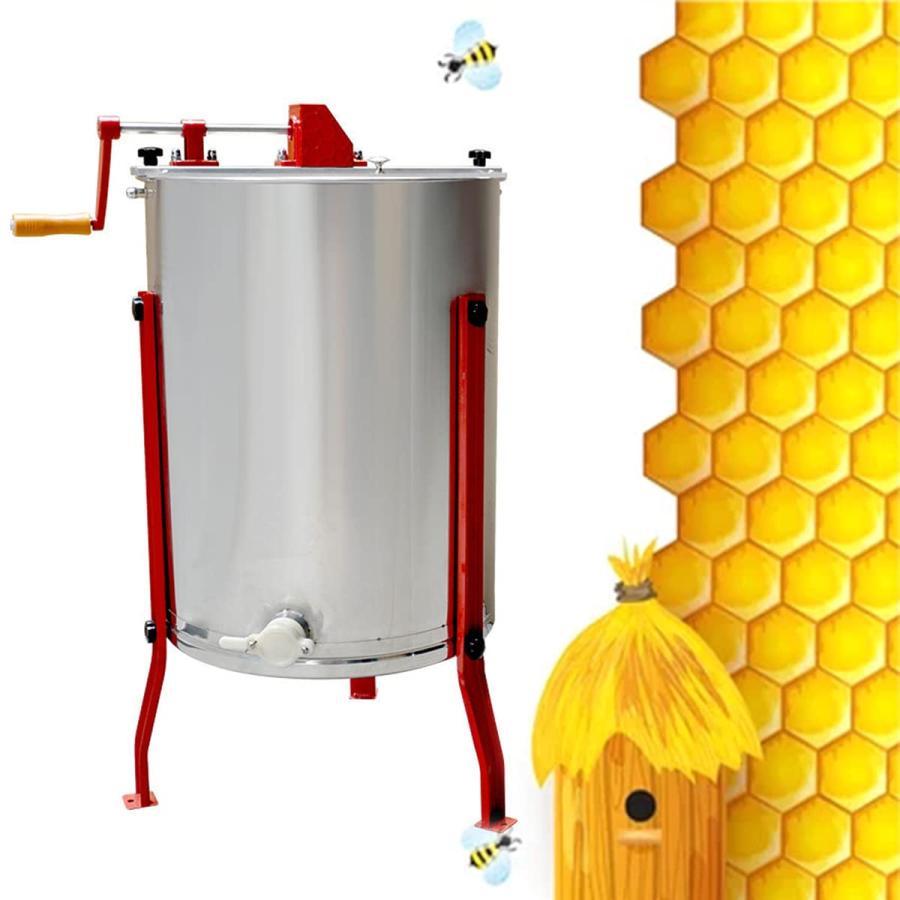 【百貨店SALE】ハニースピナー 遠心機 はちみつ 蜂みつ引きはなつ器 手動 蜂みつ 養蜂機械類 蜂みつ抽き出し機 養蜂用 手道具 ステンレス鋼製 2枠組み こし器器 蜂みつ抽き出し器 蜜こし器