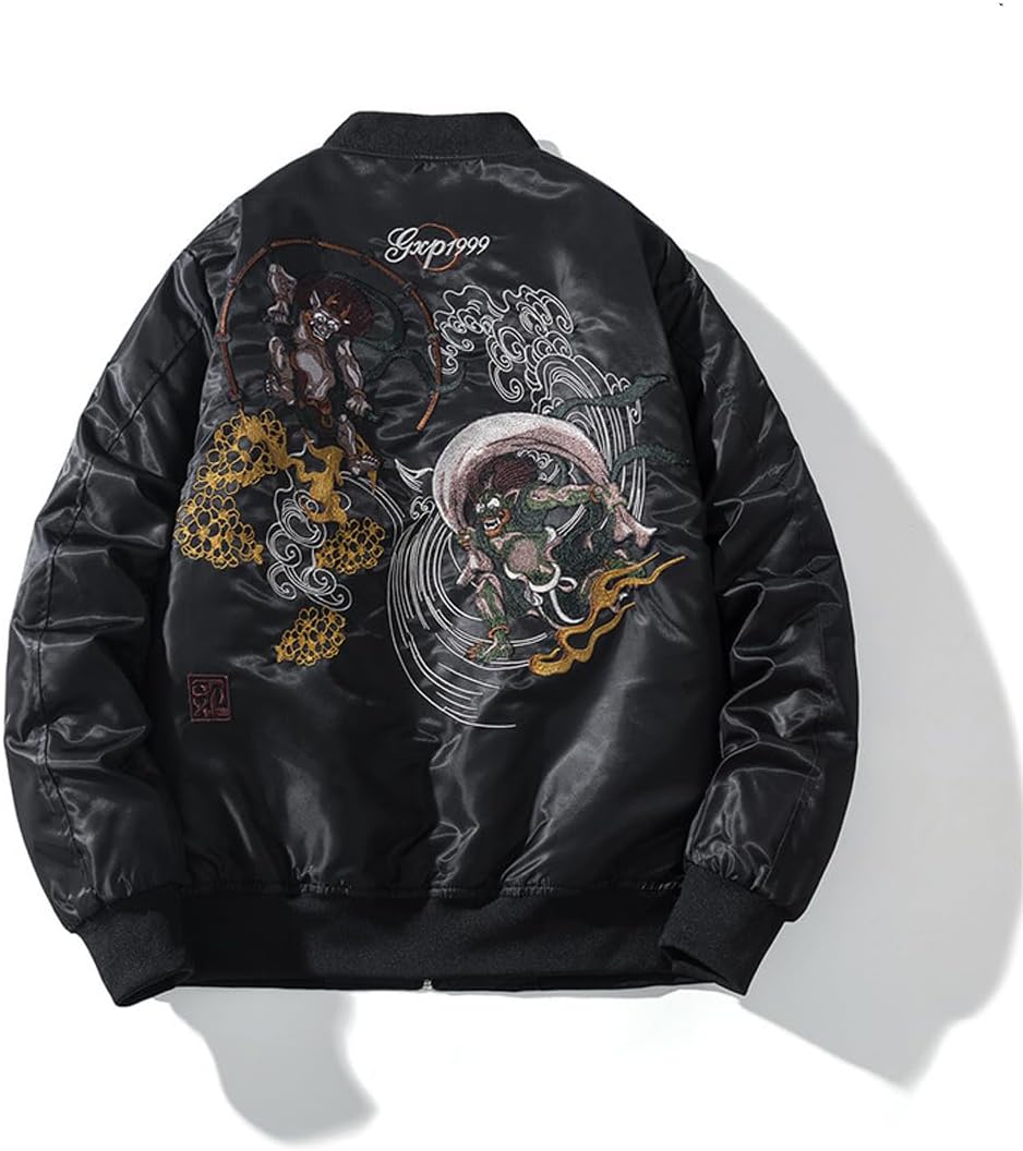 【百貨店SALE】スカジャン メンズ 和柄 上衣 生きすだま 刺しゅう レディース オシャレ 航空上衣 かっこいい 上衣 流行り物 羽織り 表どおり トップス 防寒 防風 アウター 自己同一性的 心地よい