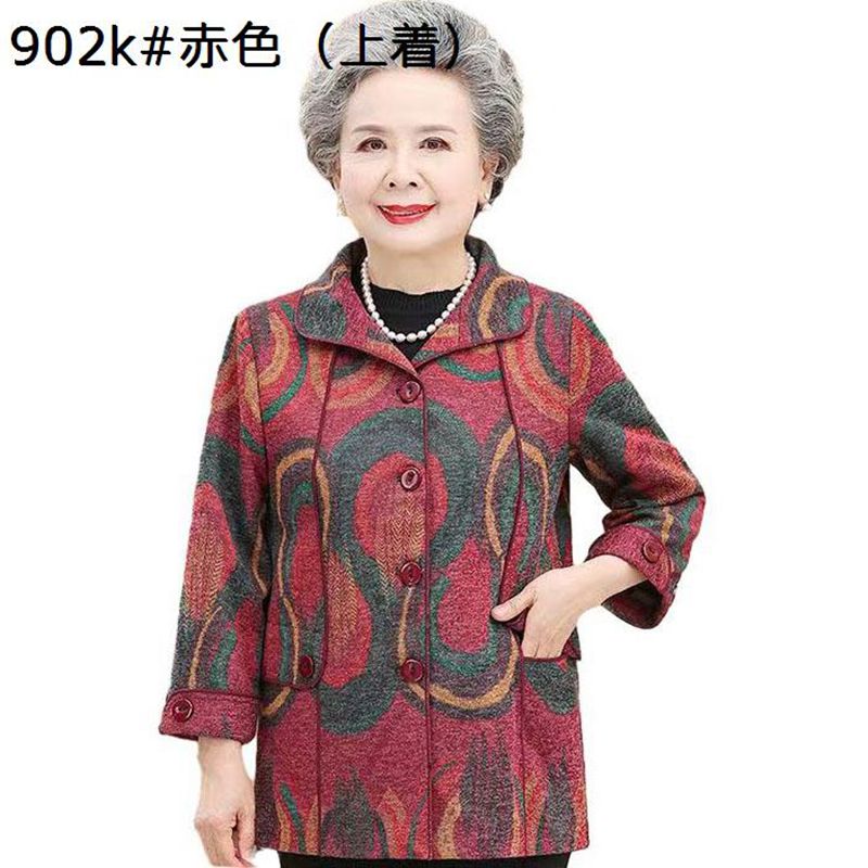 ジャケット レディース 民族衣装 チャイナ服 長袖 ヴィンテージ オーバーサイズ プリント柄 アウター 柔らかい コンフォート ゆったり 着痩せ ポケット付き 婦人服 普段着 通勤 日常着用