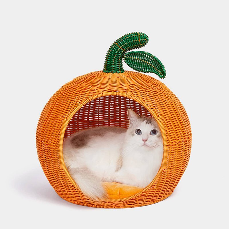柳編み住みか 猫ネスト 学生寄宿舎型 みかん 可愛らしい ラタン 愛玩動物用 生まれながら原材料 捏ち上げる品 ねこ つや消し付き添い人 オレンジ色 室内 水洗いするえる 罪の無い ねこ爪とぎ 夏 耐噛み 持ちこたえる 枝編み 手編み 口さかしい 似つかわしい通