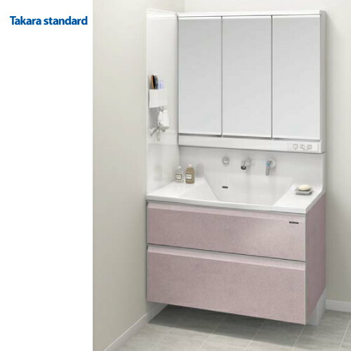 洗面化粧台プラン その他 ミラー 洗面下台 エンドカバー オプション 受注品 コンパネ屋全地域送料別途見積 くもり止めコーティング 洗面用設備 間口100cm 間口100cm エリーナ タカラスタンダード