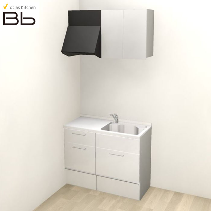 【LINEクーポン配布中】トクラス システムキッチン Bb コンパクトプラン コンロ無し 間口1350 フロアスライド I型 扉グレード E／C メーカー直送