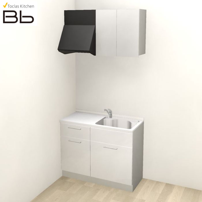 【LINEクーポン配布中】トクラス システムキッチン Bb コンパクトプラン コンロ無し 間口1350 大引出し I型 扉グレード K／H メーカー直送