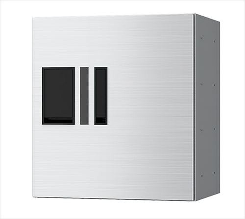 【最大3万円クーポン配布中★10日01:59まで】宅配ボックスプチ宅防水型W360シリーズステンレスヘアーライン捺印付H400タイプ [KS-TLP36R-4AN-S] 前入前出 ナスタ NASTA メーカー直送