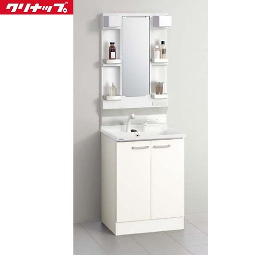 【最大3万円クーポン配布中★17日09:59まで】洗面化粧台 BGAシリーズ クリナップ CLEANUP [M-L601GAEN+BGAL60TNTVWJTSI] 間口600 1面鏡 モノホワイト セットプラン メーカー直送 28,600円
