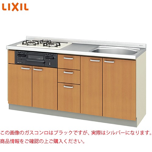 【最大3万円クーポン配布中★19日20:00~26日01:59まで】【納期約5週間】取り替えキッチンパッとりくん ラウンド56シンク(水栓穴付) リクシル LIXIL [GK□-U-170Y□BH□□] 間口170cm GKシリーズ コンロシルバーメーカー直送｜水まわり住設専門店＠コンパネ屋