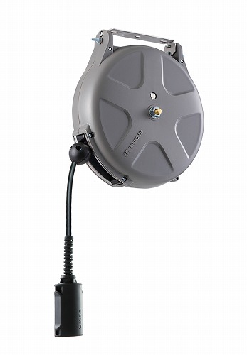 【LINEクーポン配布中】エアーホースリール 内径6.5mm×10m [SVS-210A] グレー エアブロー用 自動巻取り 耐候カバー・ホース 耐サビ 屋外仕様 三協リール TRIENS