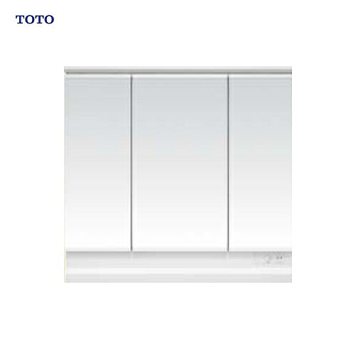 【LINEクーポン配布中】洗面化粧台 オクターブライト octavelite 間口900 全高1800mm用 三面鏡 TOTO [LMFS090B3GL□1G] ワイドLED照明 ホワイト 化粧鏡 ミラーのみ メーカー直送