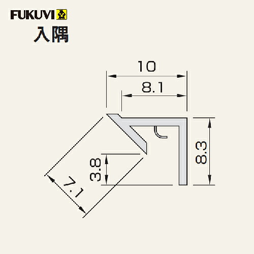 【最大3万円クーポン配布中★10日01:59まで】壁面化粧パネル 内装 アルパレージ用 入隅 フクビ [AE2□] 2450mm 梱包20本入 メーカー直送