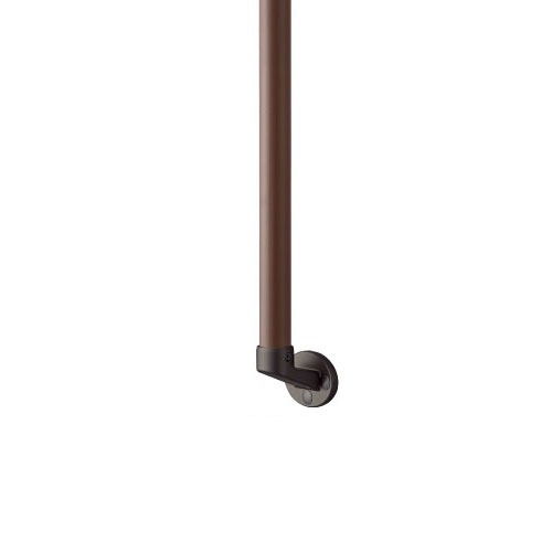 【最大3万円クーポン配布中★17日09:59まで】屋外用手すり BAUHAUS フリーRレール I型ハンド Φ34×600mm マツ六 [BJ-119WD] 木目ダーク＋ダークブロンズ 4トン配送 車上渡し 法人様事務所入れ限定 メーカー直送