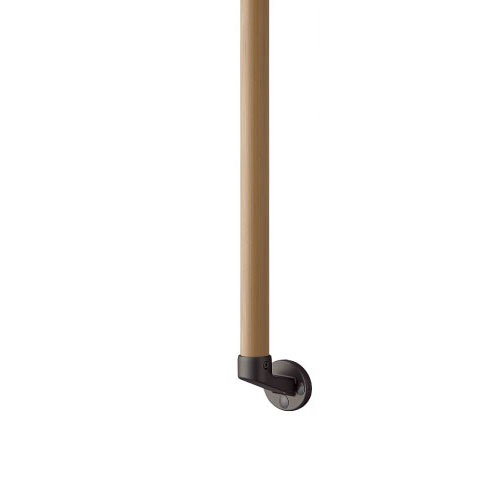 【最大3万円クーポン配布中★17日09:59まで】屋外用手すり BAUHAUS フリーRレール I型ハンド Φ34×600mm マツ六 [BJ-120WN] 木目ナチュラル＋ダークブロンズ 4トン配送 車上渡し 法人様事務所入れ限定 メーカー直送