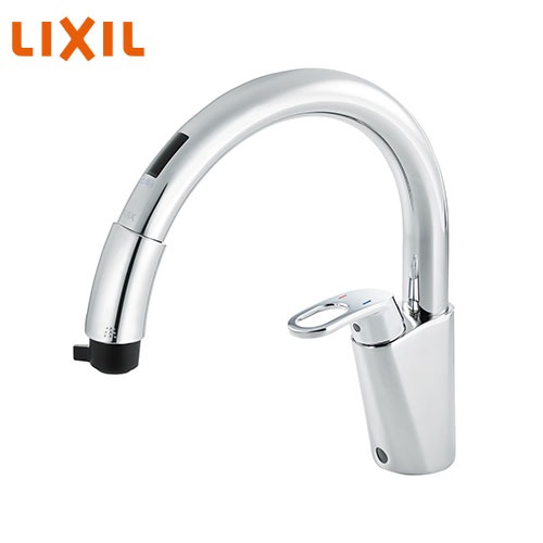 キッチン用水栓 タッチレス混合水栓 ハンドシャワー付 リクシル LIXIL [RSF-672A] ワンホールタイプ グースネックスタイル 一般地仕様 上面施工