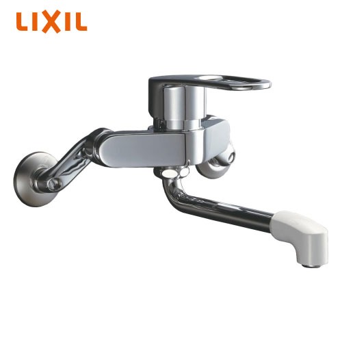 【LINEクーポン配布中】キッチン用水栓 シングルレバー混合水栓 リクシル LIXIL [RSF-861] 壁付タイプ2穴 ソフトシングル 断熱キャップ 金属ハンドル 一般地仕様