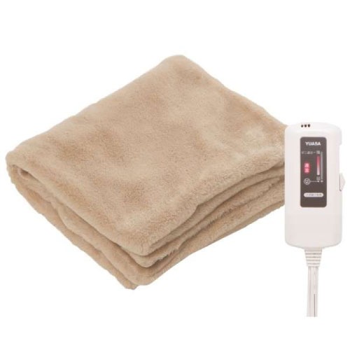 【最大3万円クーポン配布中★10日01:59まで】電気毛布 電気ひざ掛け フェイクファー 110×70cm [YCB-PFB40E(C)] モカ 洗濯OK ウォッシャブル 電気ブラケット 敷いてごろ寝もOK ユアサプライムス