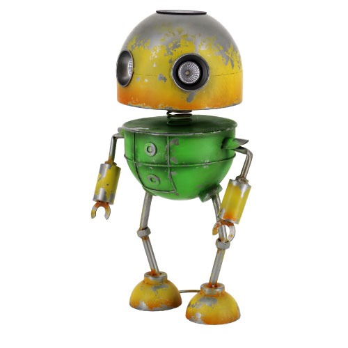 【最大3万円クーポン配布中★10日01:59まで】インテリア雑貨 ロボット W285×H500×D200（ソーラーライト付） [46000] オブジェ 東洋石創 メーカー直送