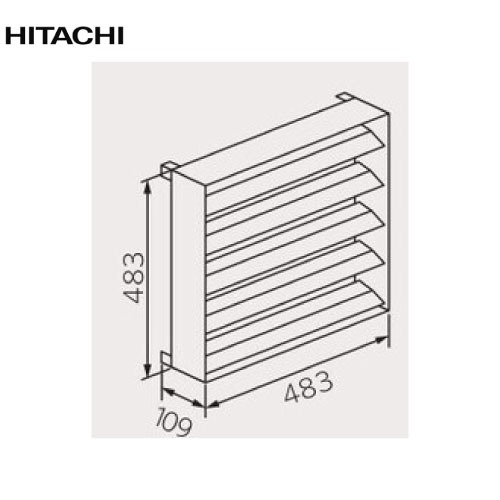 【最大3万円クーポン配布中★10日01:59まで】ルームエアコン用 室外ユニット風向ガイド 日立 HITACHI [SP-HK-7] 幅483×高さ483×奥行109mm 室外機用