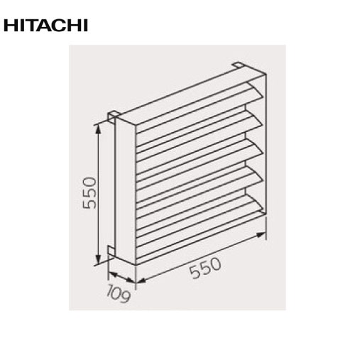 【最大3万円クーポン配布中★10日01:59まで】ルームエアコン用 室外ユニット風向ガイド 日立 HITACHI [SP-HK-8] 幅550×高さ550×奥行109mm 室外機用
