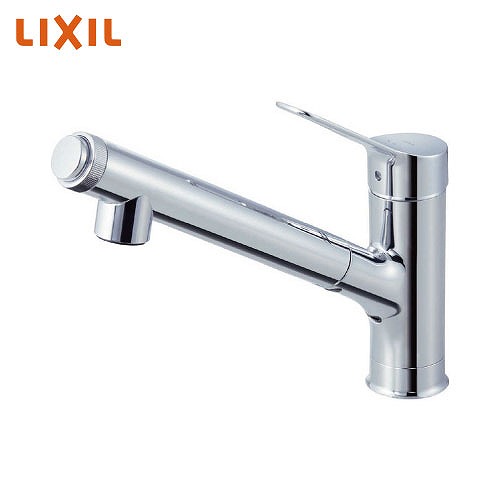 【LINEクーポン配布中】キッチン用水栓 浄水器内蔵シングルレバー混合水栓 リクシル LIXIL [RJF-1071YN] 寒冷地用 めっき ワンホールタイプ ホース引出し・シャワー付タイプ