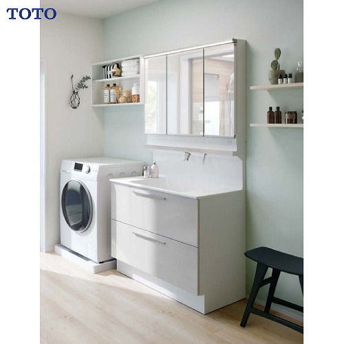 【最大3万円クーポン配布中★19日20:00~26日01:59まで】TOTO 洗面化粧台 オクターブ間口1650mm 三面鏡 ワイドLED照明 セットプラン 受注生産品 メーカー直送｜水まわり住設専門店＠コンパネ屋 131,947円