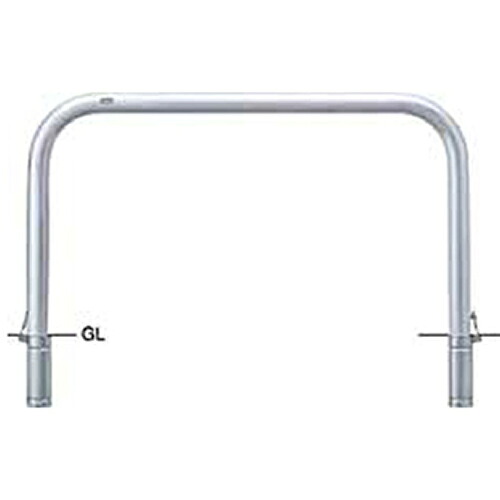 【LINEクーポン配布中】アーチ 車止め 交換用本体のみ φ76.3(t3.0)&times;W1500&times;H800mm カラー:ステンレス [AA-8SF15-800HONTAI] サンポール 受注生産品 キャンセル不可 納期約1ヶ月 メーカー直送｜水まわり住設専門店＠コンパネ屋