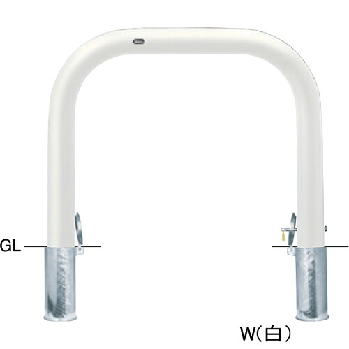 【LINEクーポン配布中】アーチ φ101.6(t4.2)×W1000×H800mm カラー:黄 [FAA-11SK10-800(Y)] サンポール 受注生産品 キャンセル不可 納期約1ヶ月 メーカー直送