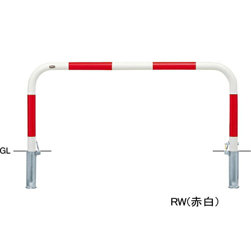 【LINEクーポン配布中】アーチ 交換用本体のみ φ60.5(t2.8)×W1500×H650mm カラー:赤白 [FAA-7SK15-650(RW)HONTAI] サンポール 受注生産品 キャンセル不可 納期約1ヶ月 メーカー直送