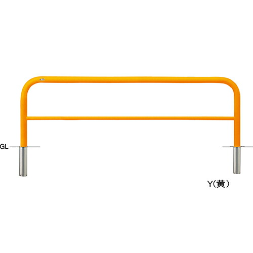 【LINEクーポン配布中】アーチ 交換用本体のみ φ60.5(t2.8)×W2000×H650mm カラー:黄 [FAH-7S20-650(Y)HONTAI] サンポール 受注生産品 キャンセル不可 納期約1ヶ月 メーカー直送