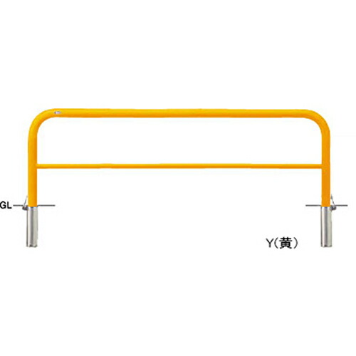 【LINEクーポン配布中】アーチ 交換用本体のみ φ60.5(t2.8)×W2000×H650mm カラー:黄 [FAH-7SF20-650(Y)HONTAI] サンポール 受注生産品 キャンセル不可 納期約1ヶ月 メーカー直送