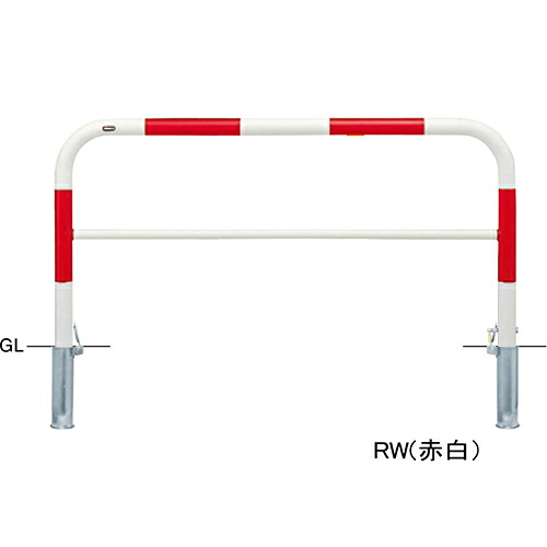 【LINEクーポン配布中】アーチ 交換用本体のみ φ60.5(t2.8)×W1500×H800mm カラー:赤白 [FAH-7SK15-800(RW)HONTAI] サンポール 受注生産品 キャンセル不可 納期約1ヶ月 メーカー直送