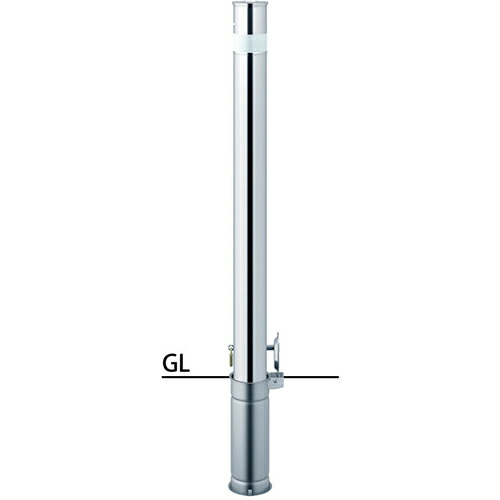 【LINEクーポン配布中】ロングリフター 車止め 交換用本体のみ φ76.3(t2.0)×H850mm カラー:ステンレス [LAH-8SKC-EHONTAI] サンポール 受注生産品 キャンセル不可 納期約1ヶ月 メーカー直送