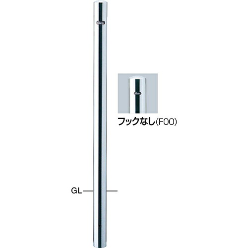 【LINEクーポン配布中】ピラー 車止め φ60.5(t1.5)×H850mm カラー:ステンレス [PA-7U-F00] サンポール 受注生産品 キャンセル不可 納期約1ヶ月 メーカー直送