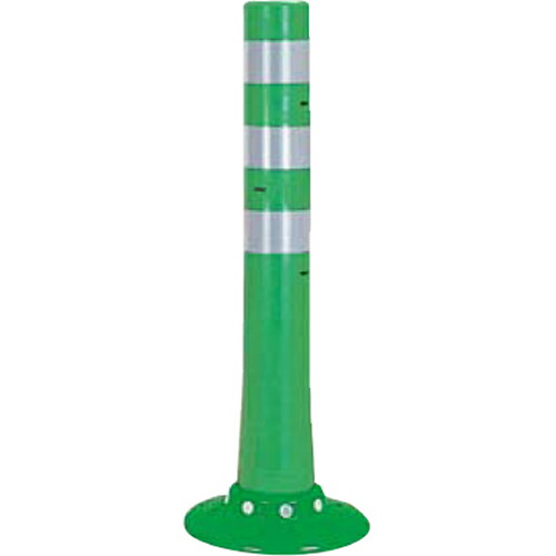 【LINEクーポン配布中】ガードコーン φ80,台座径φ250×H650mm カラー:グリーン [RBHC-65W(G)] サンポール 受注生産品 キャンセル不可 納期約1ヶ月 メーカー直送