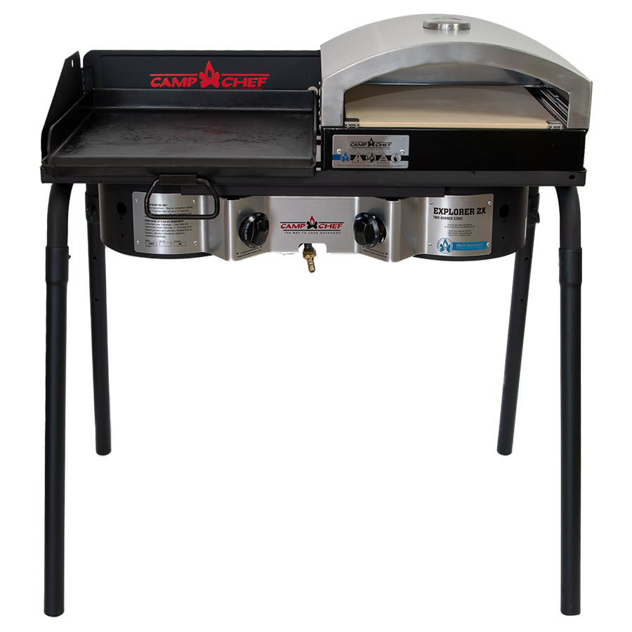 キャンプシェフ EXPLORER 2X 2焼却装置BBQ食べ物屋 EX60FP(J) グリドル＆ピザパイ窯仕掛ける [国内置き目品] Camp Chef《送りとどける手合いA》【2018年製】