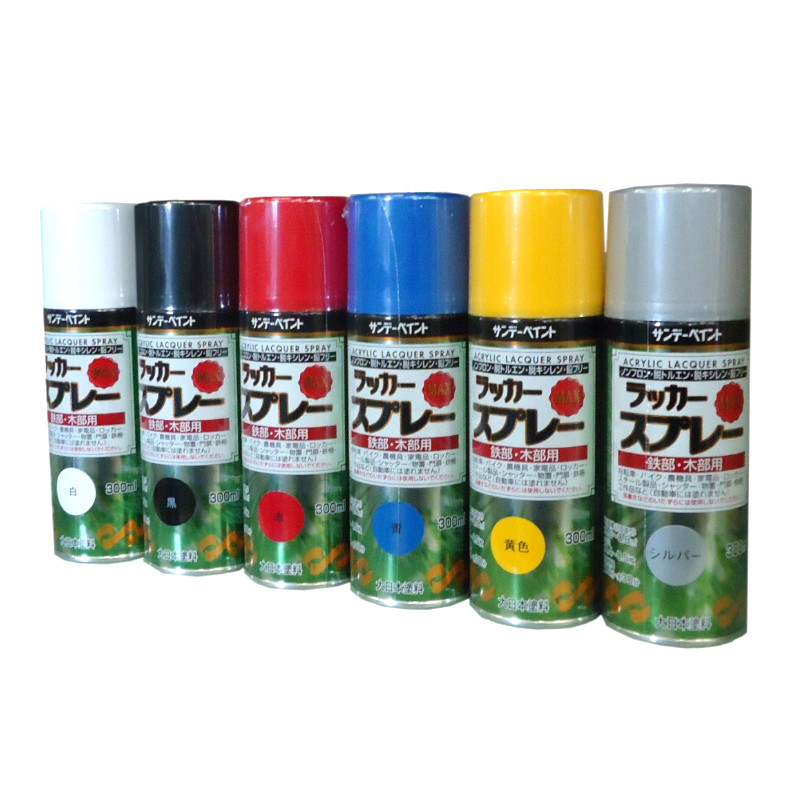 サンデー絵の具 漆吹き付けるMAX 300竓 （12本入） 各色 【貨物輸送無料※北海道、沖縄、離島除く】