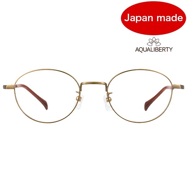 AQUALIBERTY アクアリバティ【AQ22501 AG】メガネ 眼鏡 アクアリバティ ユニセックス アンティークゴールド 日本製【国内正規品】【送料無料】