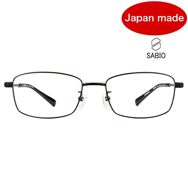 SABIO メガネ【SB22603 BK】 サビオ メガネ 眼鏡 メンズ ブラック 日本製【国内正規品】【送料無料】｜クリアコンタクト