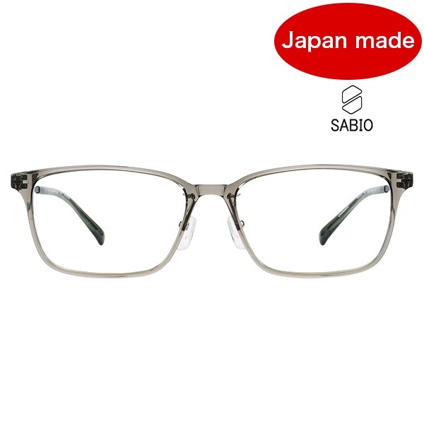 SABIO サビオ【SB22616 GR】メガネ 眼鏡 サビオ メンズ グレー 日本製【国内正規品】【送料無料】|クリアコンタクト