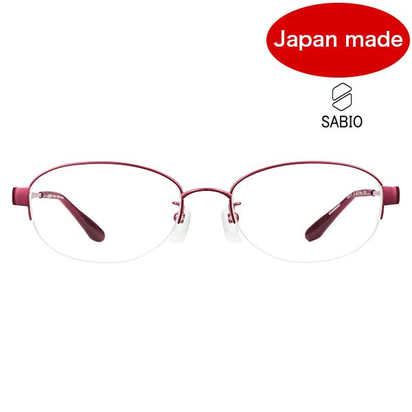 SABIO サビオ【SB22707 WI】メガネ 眼鏡 サビオ レディース ワイン 日本製【国内正規品】【送料無料】