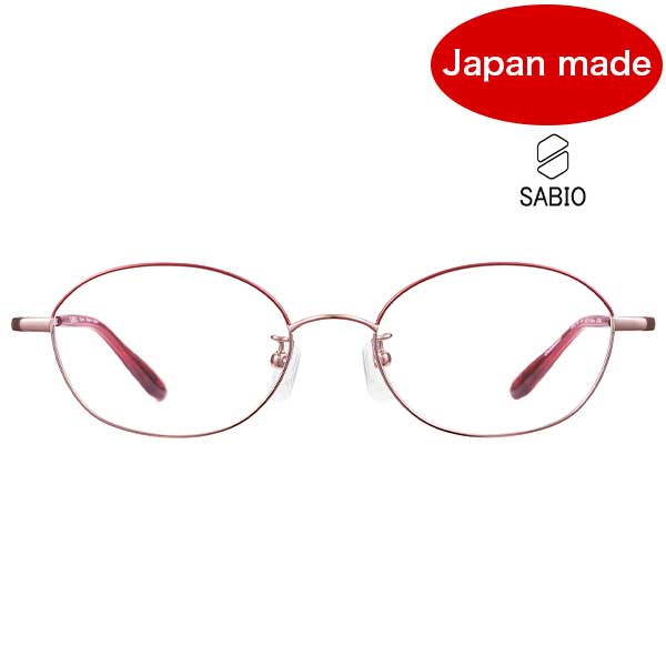 SABIO サビオ【SB22709 PK】メガネ 眼鏡 サビオ レディース ピンク 日本製【国内正規品】【送料無料】 9,450円