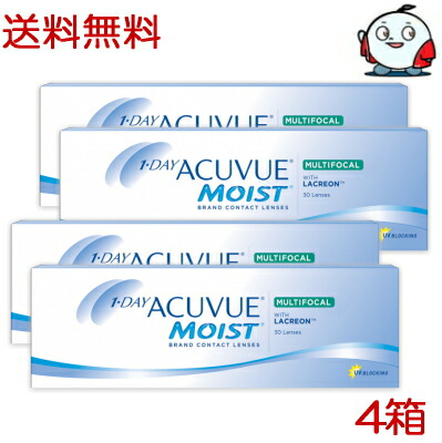 【送料無料！4箱】遠近両用 ワンデー アキュビュー モイスト マルチフォーカル 遠近両用 30枚入x4箱 1日使い捨て コンタクトレンズ ポスト投函便40 1MM